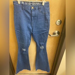 Wide cut Blue Jeans